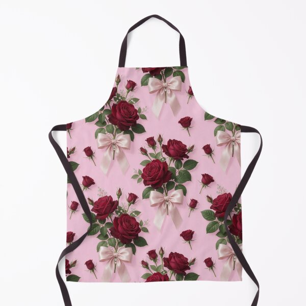 Item preview, Romantic Red Rose Bow Pattern designed and sold by CooksCreators.