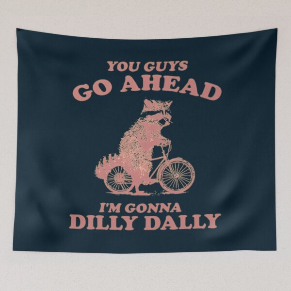 Item preview, Cute Raccoon Street Cat Dilly Dally  designed and sold by Eversoles.