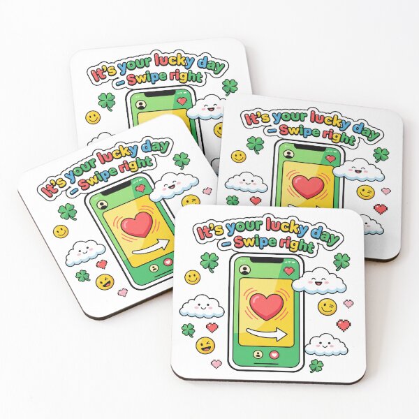 Item preview, It's Your lucky Day Swipe Right designed and sold by CornershopTee.