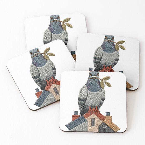 Item preview, Embroidered City Pigeon Crest designed and sold by GraphycoPublish.
