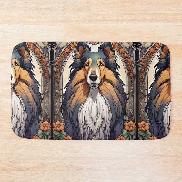 Item preview, Rough Collie Art Nouveau Dog Portrait designed and sold by pinkal.