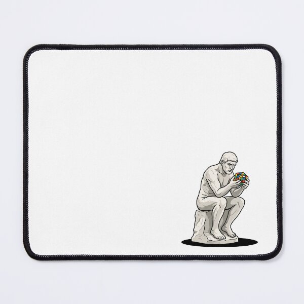 Item preview, The Thinker Statue Solving Rubiks Cube designed and sold by Rare By Hero.