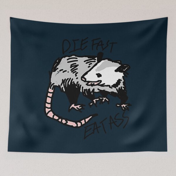 Item preview, Die Fast Eat Ass Opossum  designed and sold by Eversoles.