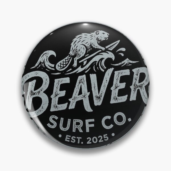 Item preview, Beaver surf company sticker designed and sold by Jason frayling.