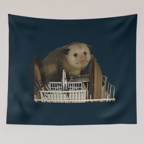 Item preview, Dishwasher Opossum Meme  designed and sold by Eversoles.