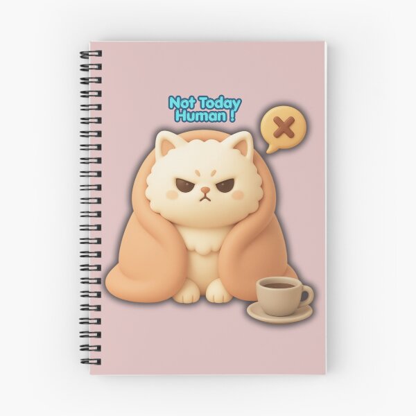 Item preview, Not Today Cat Shirt Cute Grumpy Cat Coffee Lover Kawaii Introvert Tee designed and sold by Mousy17.