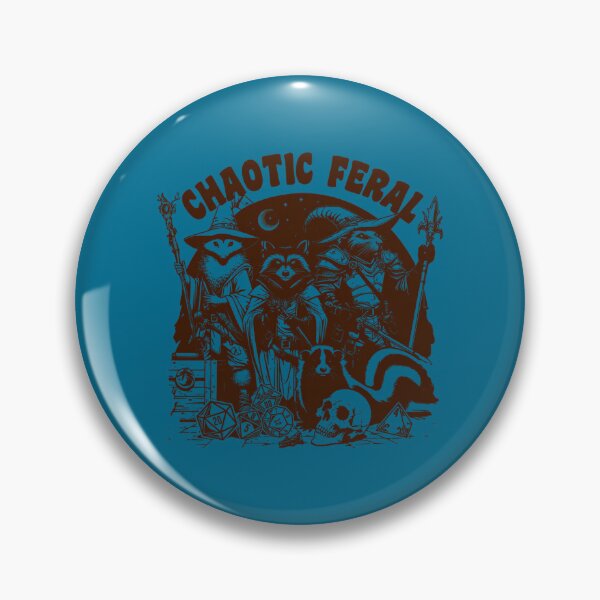 Item preview, Dnd Funny Rpg Alignment Chaotic Feral. Trash Animal Party Critters Racoon Opossum Rat And Skunk  designed and sold by Eversoles.