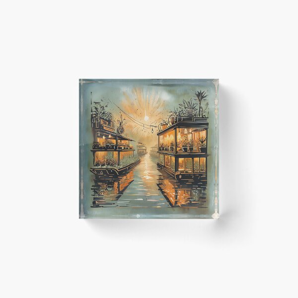 Item preview, River Barge Botanical designed and sold by ONYX Pixee.