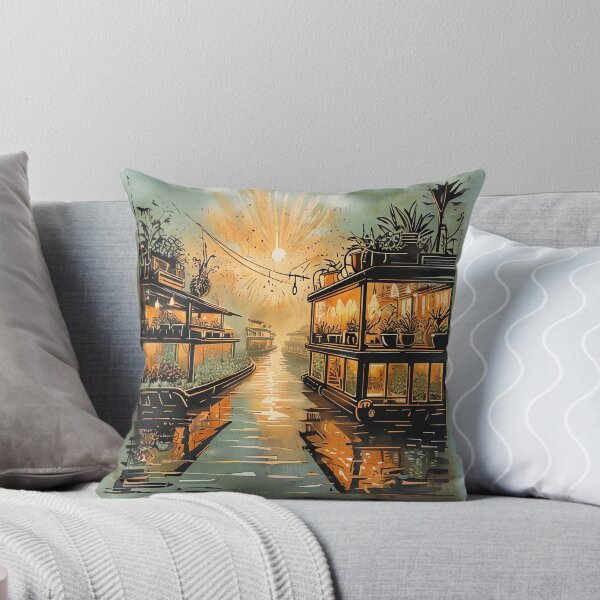Item preview, River Barge Botanical designed and sold by ONYX Pixee.
