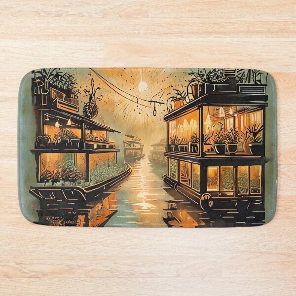Item preview, River Barge Botanical designed and sold by ONYX Pixee.
