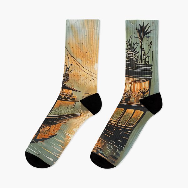 Item preview, River Barge Botanical designed and sold by ONYX Pixee.