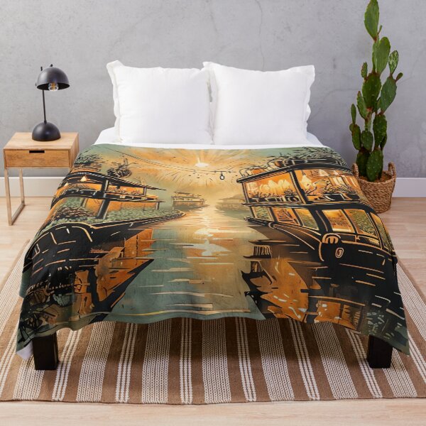 Item preview, River Barge Botanical designed and sold by ONYX Pixee.