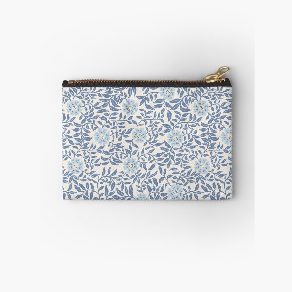 Item preview, Powder Blue Botanical Floral Vintage Cottagecore Climbing Vine designed and sold by dyesandpigments.