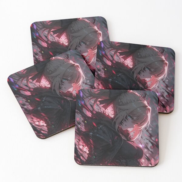 Item preview, Alter Saber | Dark Crimson Anime Girl – Gothic Fantasy Warrior Aesthetic designed and sold by Dyan4.