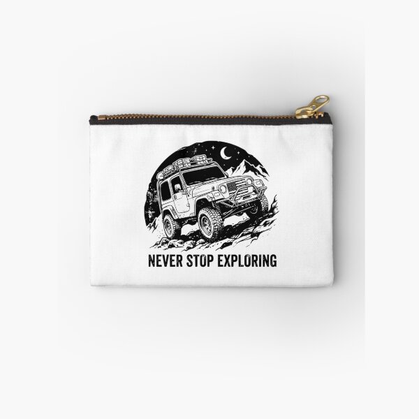 Item preview, Never Stop Exploring Wrangler Tj - Lifted Patriotic 4X4 Mountain Overlanding Graphic designed and sold by Lion-Minard.