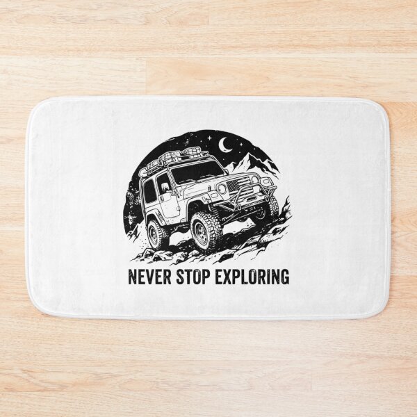 Item preview, Never Stop Exploring Wrangler Tj - Lifted Patriotic 4X4 Mountain Overlanding Graphic designed and sold by Lion-Minard.