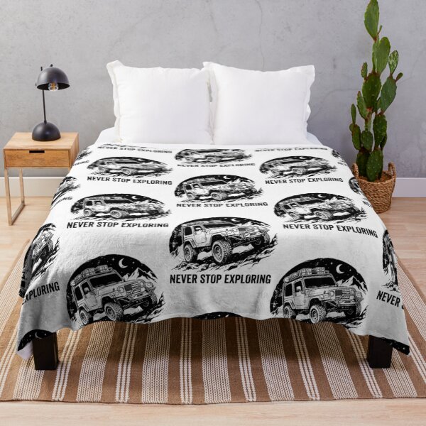 Item preview, Never Stop Exploring Wrangler Tj - Lifted Patriotic 4X4 Mountain Overlanding Graphic designed and sold by Lion-Minard.