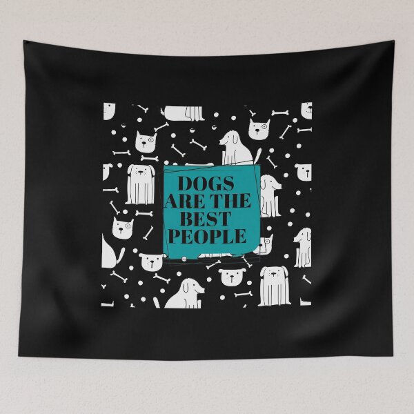 Item preview, Dogs Are The Best People Dog Pattern Bone Design designed and sold by GiaoCalonas.
