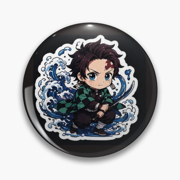 Item preview, Chibi Water Breathing Swordsman – Demon Slayer designed and sold by RyvielStore.