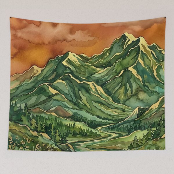 Item preview, Green Mountains  designed and sold by GraphicsClub.