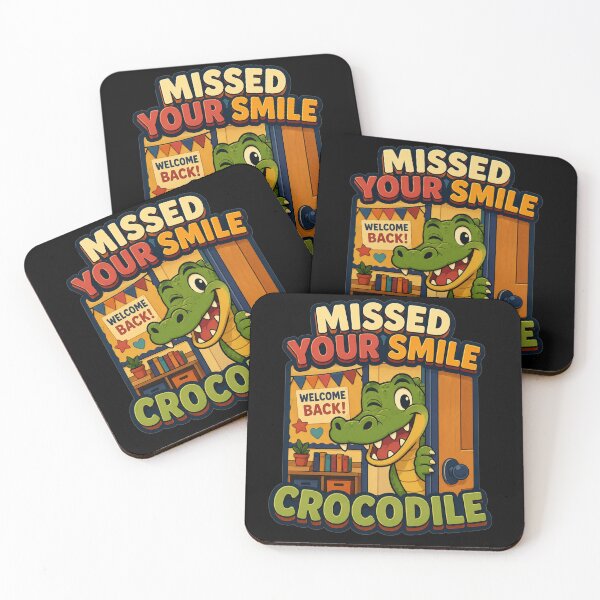 Item preview, Missed Your Smile Crocodile Doorway Welcome Back Art Back To School Gift for Teachers designed and sold by Nightarel.