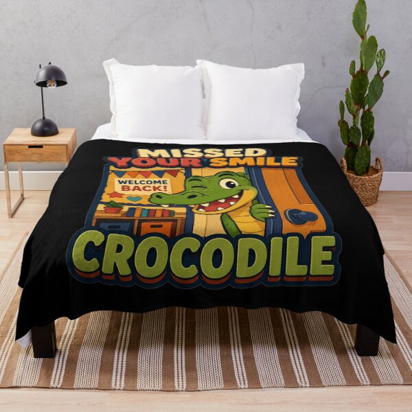 Item preview, Missed Your Smile Crocodile Doorway Welcome Back Art Back To School Gift for Teachers designed and sold by Nightarel.