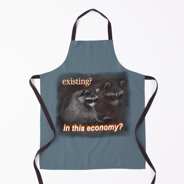 Item preview, Existing In This Economy Sad Raccoon Word Art designed and sold by Eversoles.