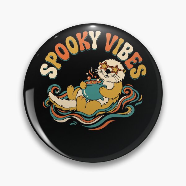 Item preview, Otter Cauldron Halloween Spooky Vibes Retro Groovy designed and sold by MTRBSK11.