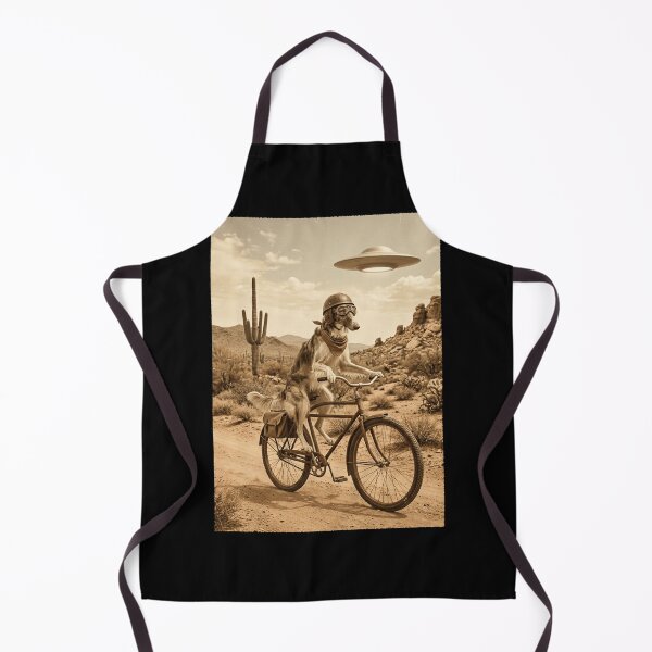 Item preview, Borzoi Riding Bike Wild West Western UFO Dog Lover designed and sold by dian-rody-crest.
