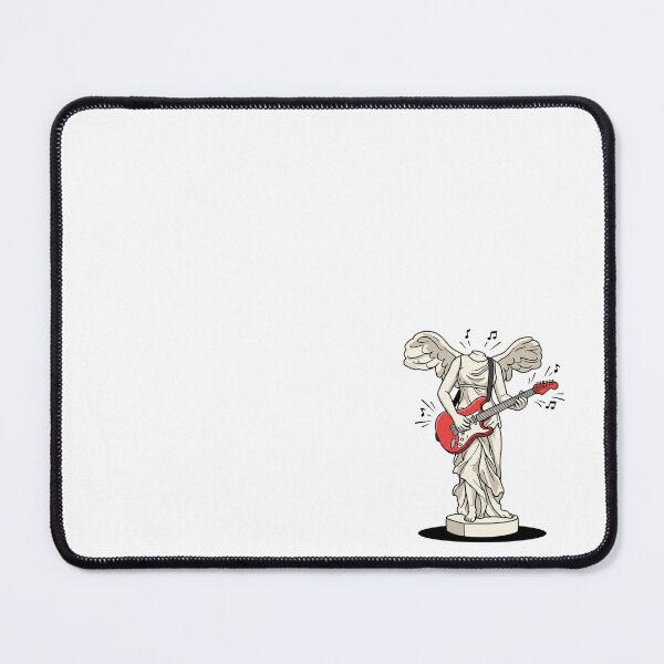 Item preview, Winged Victory Statue Playing Red Electric Guitar designed and sold by Rare By Hero.