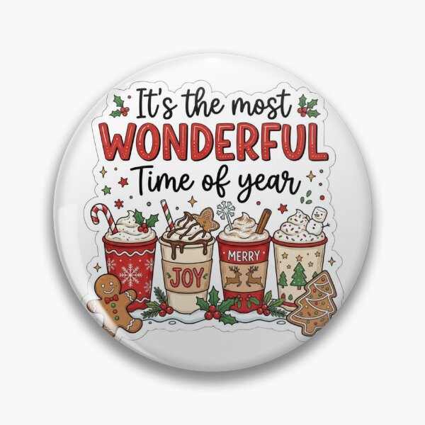 Item preview, It's The Most Wonderful Time Of Year Festive Christmas Coffee Illustration designed and sold by raedattia.