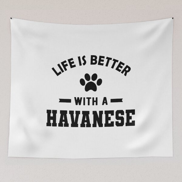 Item preview, Life is Better with a Havanese Dog Paw Print designed and sold by GiaoCalonas.