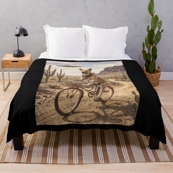 Item preview, Carolina Dog Riding Bike Wild West Western UFO Dog Lover designed and sold by dian-rody-crest.