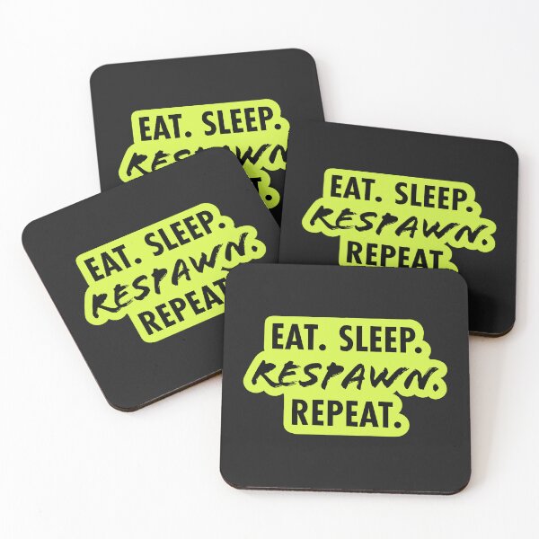 Item preview, Eat Sleep Respawn Repeat Dark – Bold Gaming Humor Gift for Dedicated Gamers designed and sold by Hello Hobbies.
