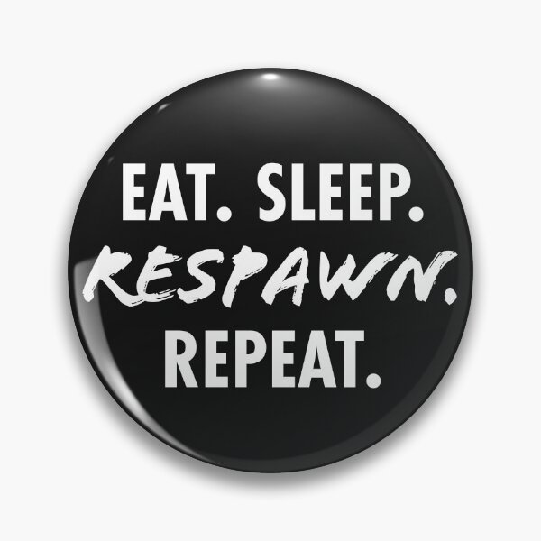 Item preview, Eat Sleep Respawn Repeat Dark – Bold Gaming Humor Gift for Dedicated Gamers designed and sold by Hello Hobbies.