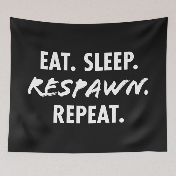 Item preview, Eat Sleep Respawn Repeat Dark – Bold Gaming Humor Gift for Dedicated Gamers designed and sold by Hello Hobbies.