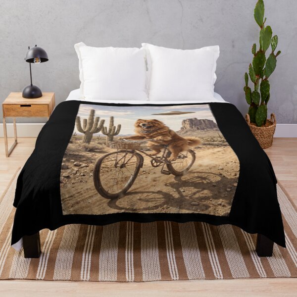 Item preview, Chow Chow Riding Bike Wild West Western UFO Dog Lover designed and sold by dian-rody-crest.