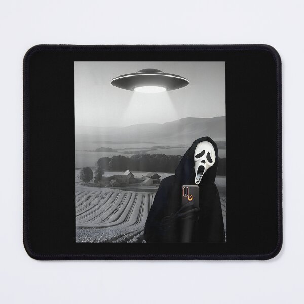 Item preview, Cute Scary Ghost Selfie With Alien UFO Halloween designed and sold by MOHAMED AKKAR.