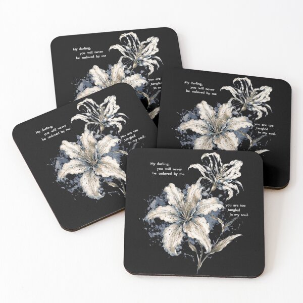 Item preview, My Darling Lily Gothic Floral Quote Graphic T-Shirt designed and sold by TropikaArts.