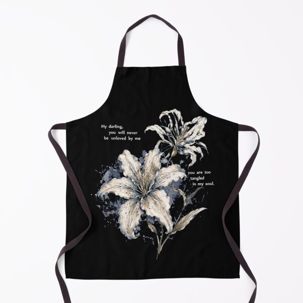 Item preview, My Darling Lily Gothic Floral Quote Graphic T-Shirt designed and sold by TropikaArts.