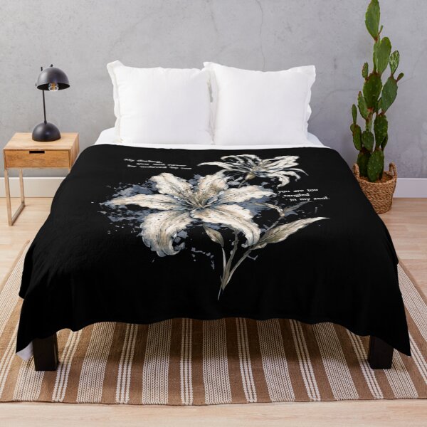 Item preview, My Darling Lily Gothic Floral Quote Graphic T-Shirt designed and sold by TropikaArts.