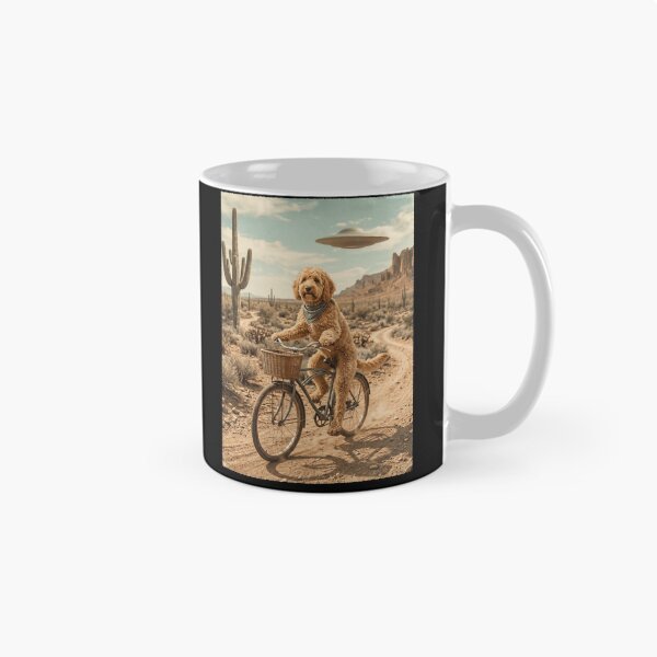 Aperçu de l'œuvre Cockapoo à vélo, Far West, amoureux des OVNI créée et vendue par dian-rody-crest.
