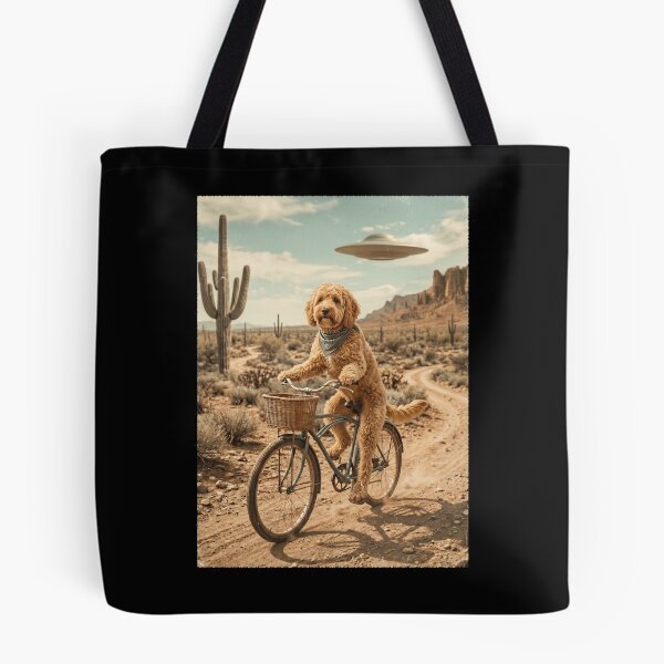 Item preview, Cockapoo Riding Bike Wild West Western UFO Dog Lover designed and sold by dian-rody-crest.