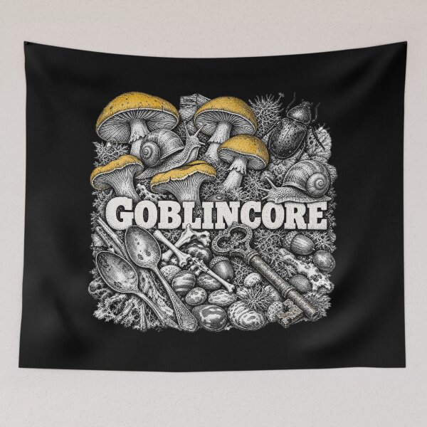 Item preview, culture Goblincore — Mushrooms Snails Bones Stolen Spoons Forest Aesthetic designed and sold by Uglyandcute.
