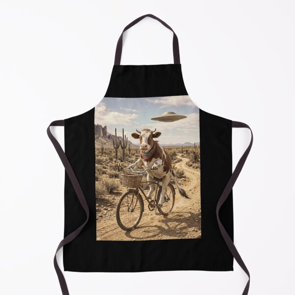 Item preview, Cow Riding Bike Wild West Western UFO Animal Lover designed and sold by dian-rody-crest.
