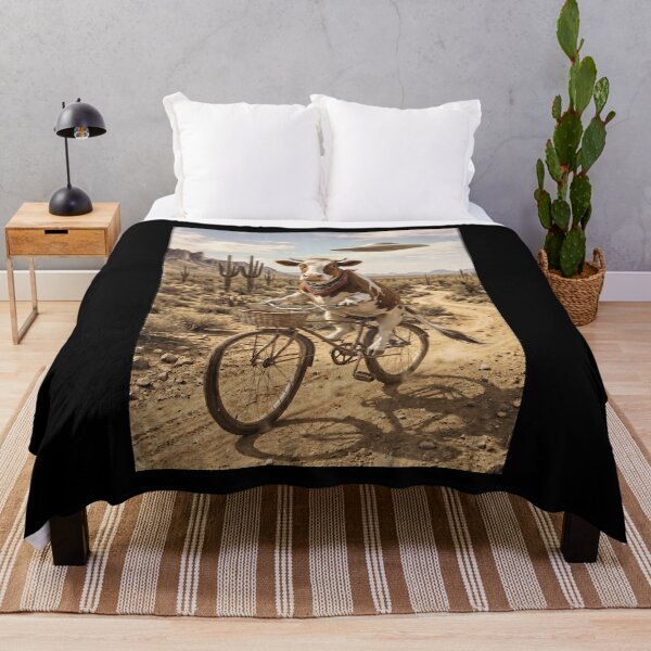 Item preview, Cow Riding Bike Wild West Western UFO Animal Lover designed and sold by dian-rody-crest.