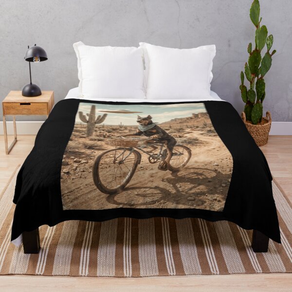 Item preview, Doberman Pinscher Riding Bike Wild West Western UFO Dog Lover designed and sold by dian-rody-crest.