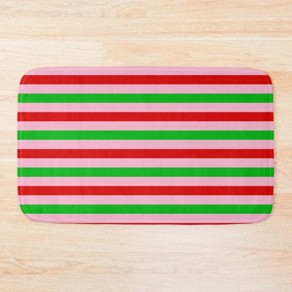 Item preview,  Red And Green Stripes Design Pink  designed and sold by PatternTitan.