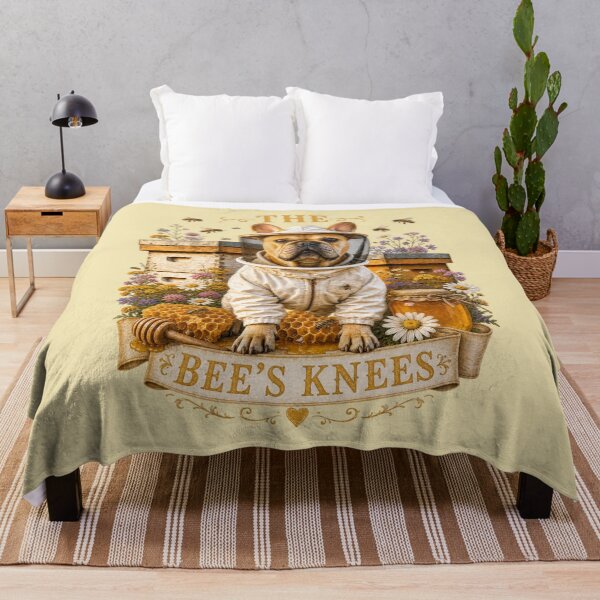 Item preview, The Bee's Knees Frenchie Shirt Funny Beekeeper French Bulldog Cute Bee Lover Gift Beekeeper Frenchie designed and sold by Rosie's Wildflower Boutique.