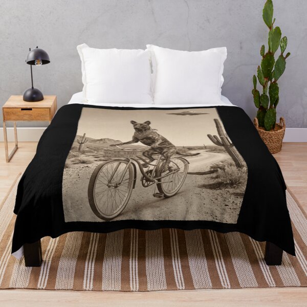 Item preview, Dutch Shepherd Riding Bike Wild West Western UFO Dog Lover designed and sold by dian-rody-crest.